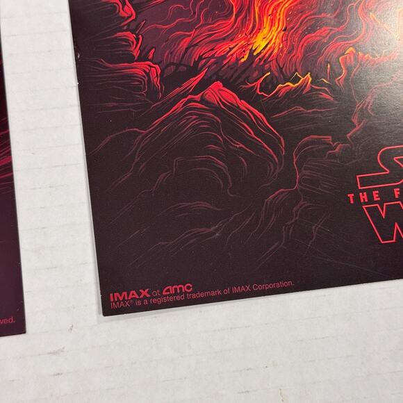 Star Wars The Force Awakens Posters Original Movie Promo 9.5 x 13 IMAX 2015 AMC - Picture 6 of 14